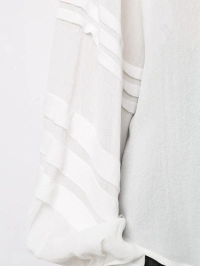 Shop Aje Acacia Blouse In Ivory