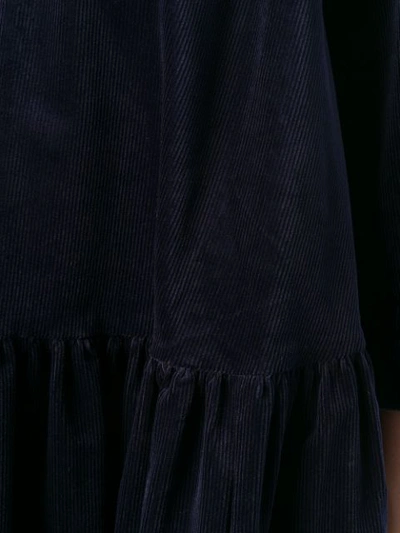 Shop Peter Jensen Classic Corduroy Smock Dress In Blue