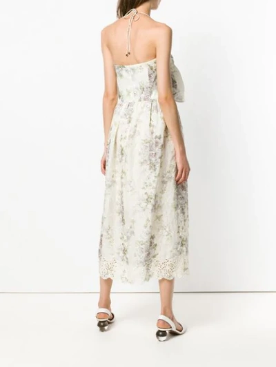 Shop Zimmermann Iris Picnic Dress In Neutrals