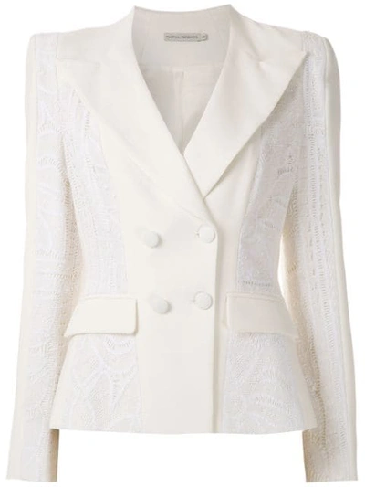 Shop Martha Medeiros Genéve Blazer In White