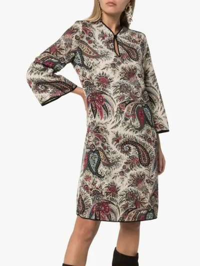 Shop Etro Paisley Print Tunic Dress In 800 Multicoloured