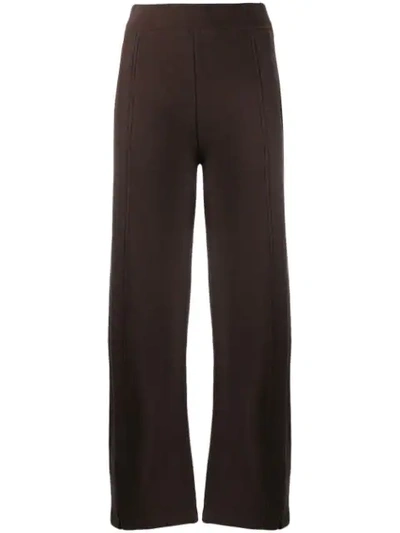 Shop Lemaire Straight Trousers In Brown