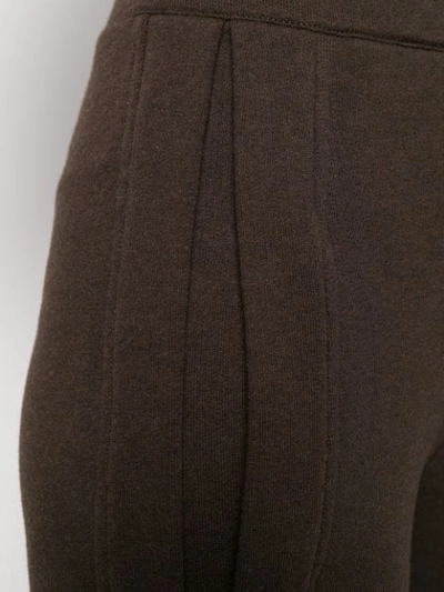 Shop Lemaire Straight Trousers In Brown