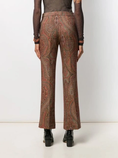 Shop Etro Paisley Print Trousers In 0800