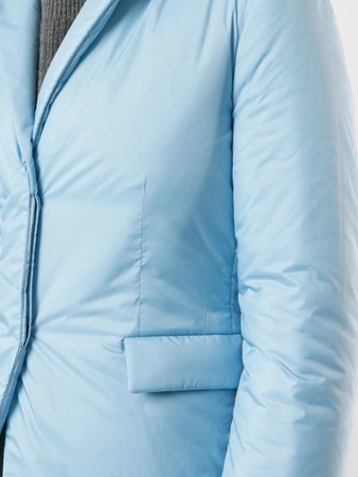 Shop Theory Blazer Puffer Jacket In Blue