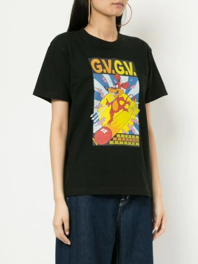 Shop Gvgv G.v.g.v. Printed T-shirt - Black