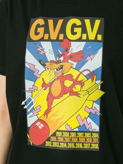 Shop Gvgv G.v.g.v. Printed T-shirt - Black