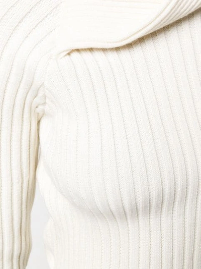 Shop Y/project Ribbed Knit Sweater In White