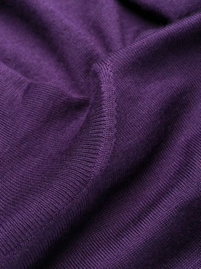 Shop Tom Ford Turtle Neck Top In Purple