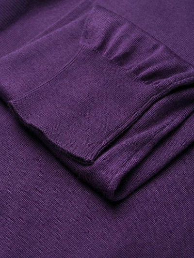 Shop Tom Ford Turtle Neck Top In Purple