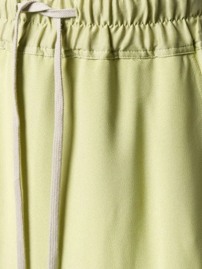 Shop Rick Owens Side Slit Skirt In Green