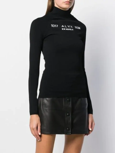 Shop Alyx Logo Intarsia Jumper In Black