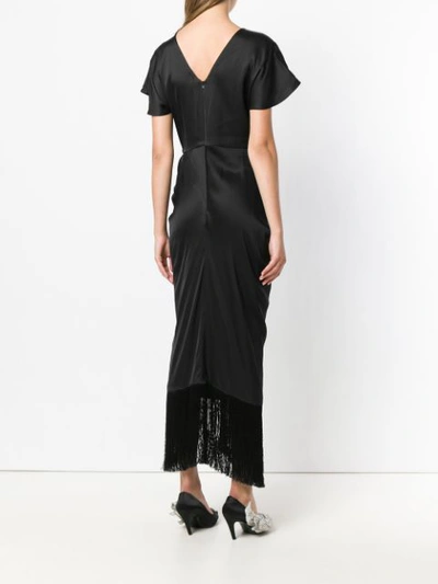 Shop Magda Butrym Embellished Draped Dress - Black