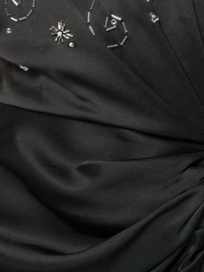 Shop Magda Butrym Embellished Draped Dress - Black