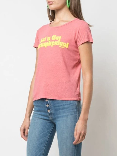 Shop Mother The Boxy Goodie Goodie T-shirt In Pink