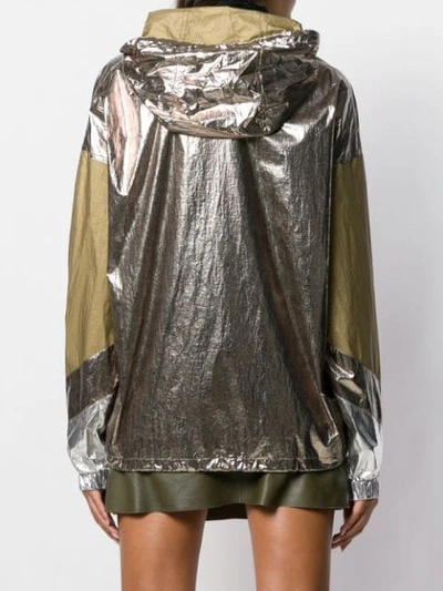 Shop Isabel Marant Kizzy Raincoat In Metallic