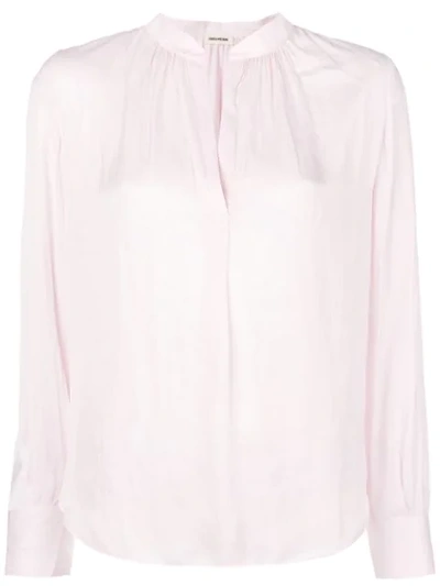 Shop Zadig & Voltaire Zadig&voltaire V-neck Shirt - Pink