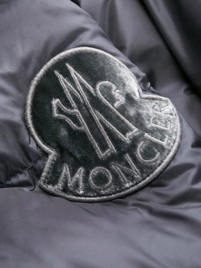 Shop Moncler Padded Coat In 921 Grey