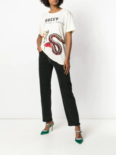 Shop Gucci Maison De L'amour T In Neutrals