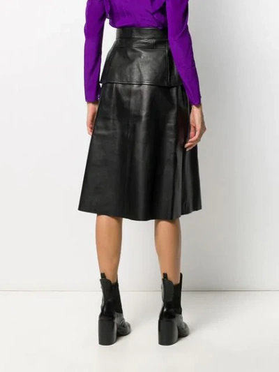 BIKER-STYLE MIDI SKIRT