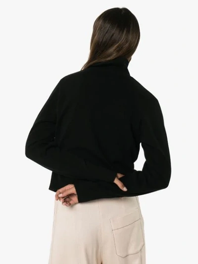 Shop Le Kasha Vail Turtleneck Cashmere Sweater In Black