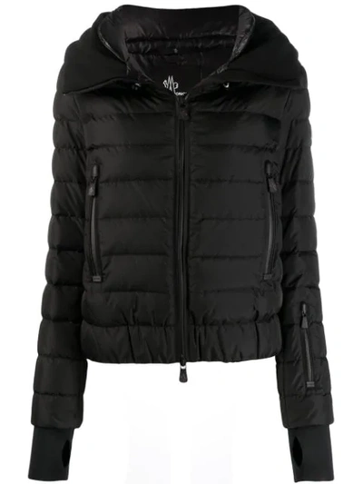 Shop Moncler Padded Long Sleeve Jacket In Black