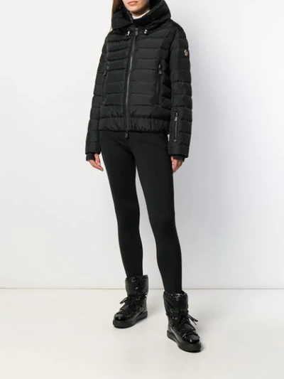 Shop Moncler Padded Long Sleeve Jacket In Black