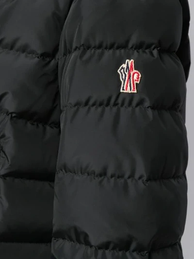 Shop Moncler Padded Long Sleeve Jacket In Black