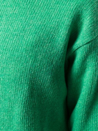 Shop Acne Studios Samara Crew Neck Knitted Sweater In Green