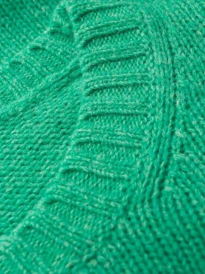 Shop Acne Studios Samara Crew Neck Knitted Sweater In Green
