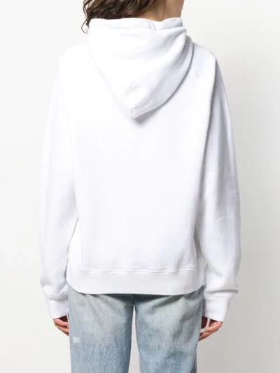 Shop Dsquared2 Covered Logo Hoodie In White