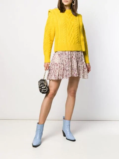 ISABEL MARANT ÉTOILE CABLE KNIT SWEATER - 黄色