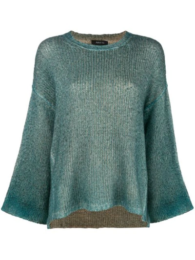 Shop Avant Toi Reversible Jumper In Green