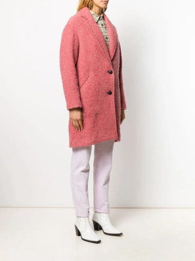 Shop Isabel Marant Étoile Dante Single-breasted Coat In Pink