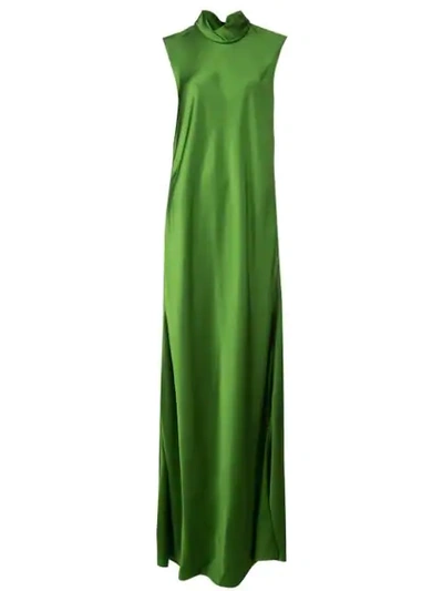 Shop Maison Rabih Kayrouz Cowl Neck Dress In Green