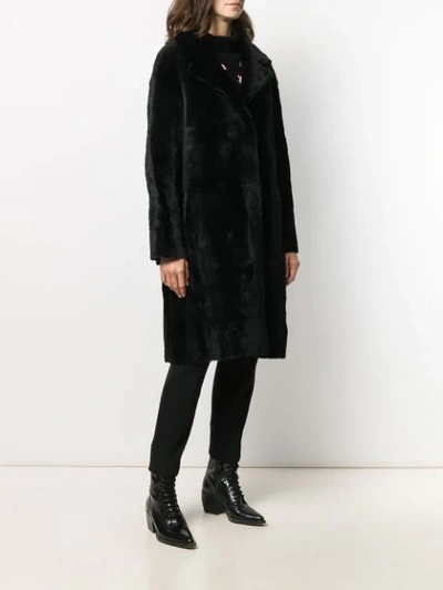 Shop Drome Reversible Coat In Black