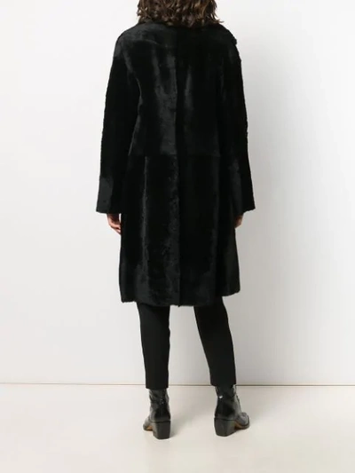 Shop Drome Reversible Coat In Black