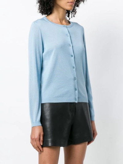 Shop Red Valentino Buttoned Up Cardigan - Blue