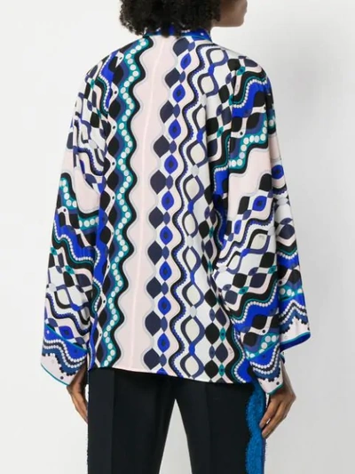 Shop Emilio Pucci Abstract Print Shirt In Multicolour