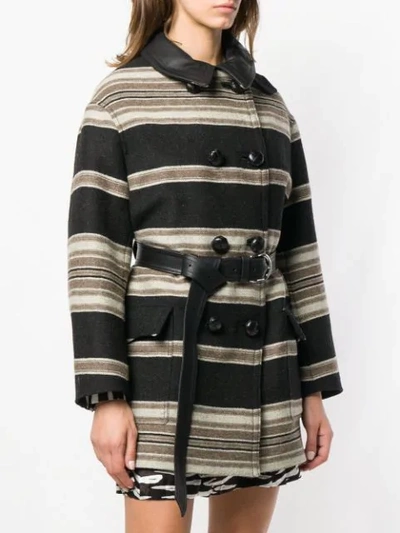 Shop Isabel Marant 'hilda' Mantel In Black