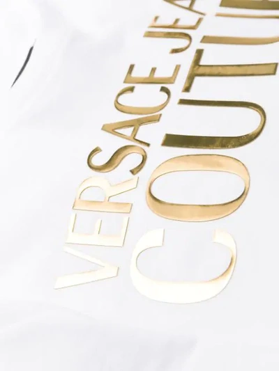 Shop Versace Jeans Couture Logo Print T-shirt In White