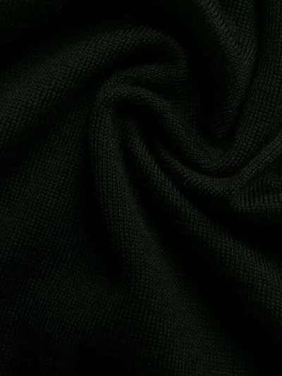 Shop Erika Cavallini Rollneck Knit Sweater In Black