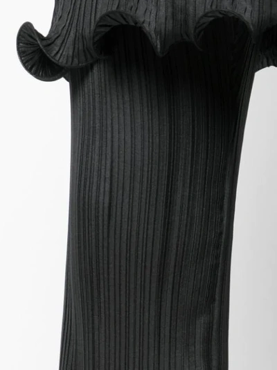 Shop Givenchy Ruffled Pleated Trousers In Black