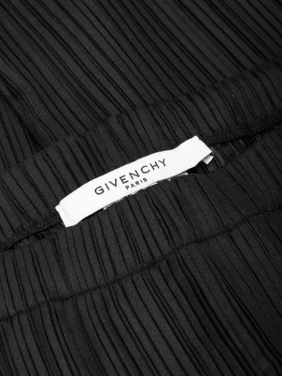 Shop Givenchy Ruffled Pleated Trousers In Black