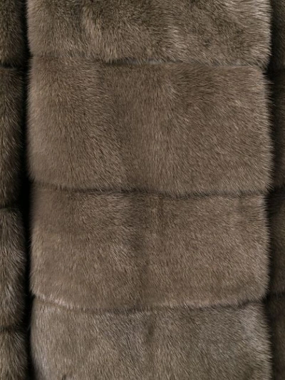 ARMA MIDI MINK FUR COAT - 灰色