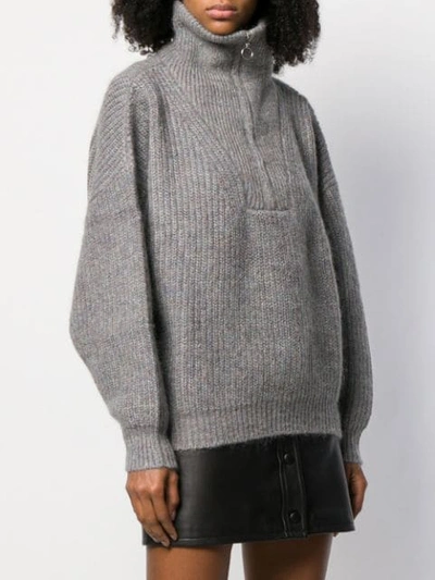 Shop Isabel Marant Étoile Myclan Jumper In Grey