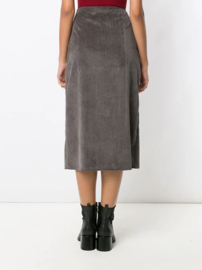 Shop Alcaçuz Conselho Midi Skirt - Grey