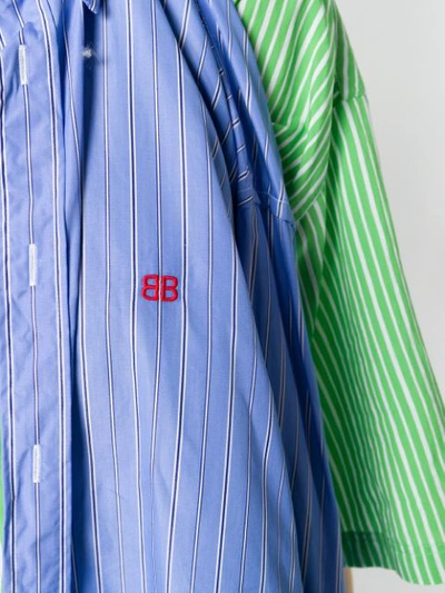 Shop Balenciaga Double Shirt - Blue