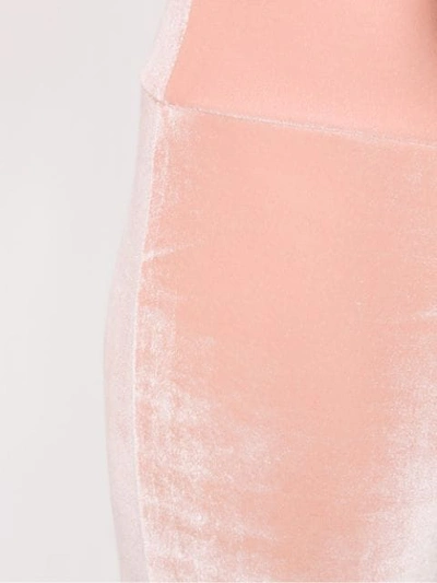 Shop Andrea Bogosian Textured Pedrari Skinny Trousers In Pink