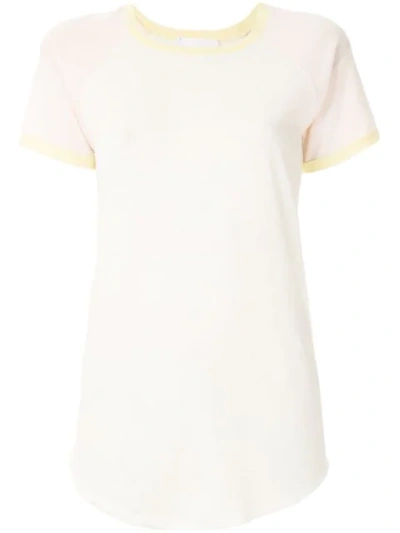 Shop Andrea Bogosian Raglan Sleeves T-shirt In White